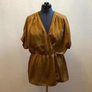 Gap surplice faux wrap top